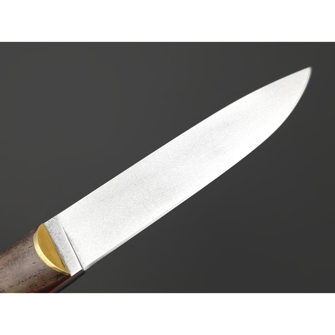 Kappush Knife нож Кезлик КМ010 сталь Х12МФ, рукоять Стабилизированное дерево светлое, латунь