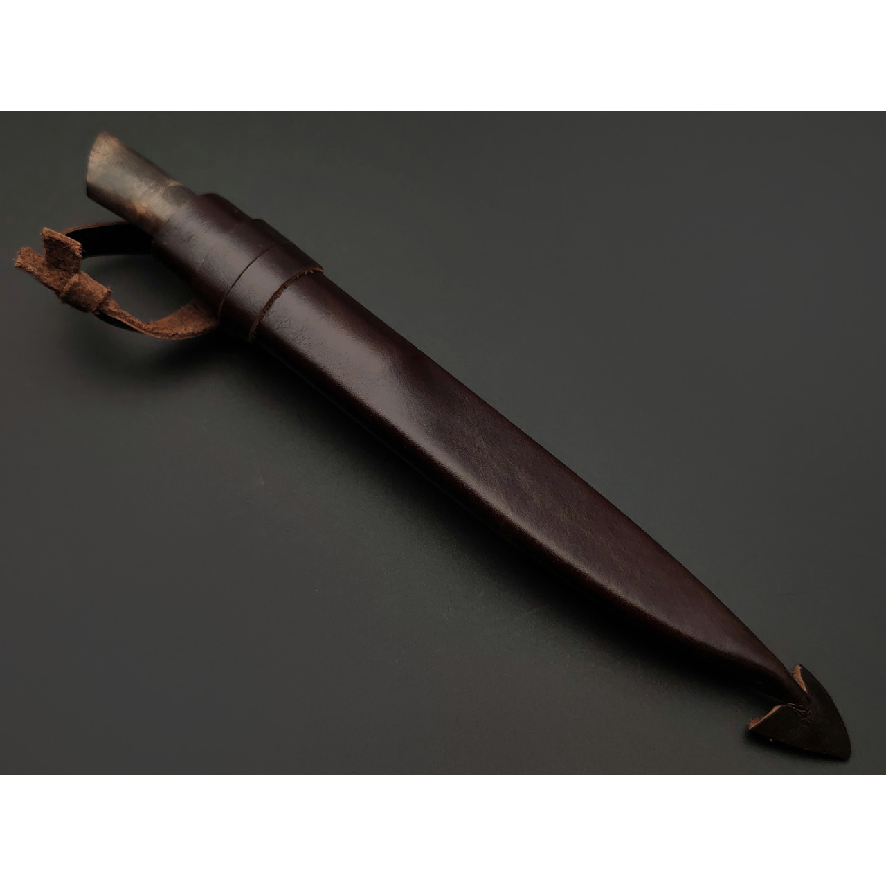 Kappush Knife нож Кезлик КМ006 сталь Х12МФ, рукоять стаб. Дерево двухцветное, стаб. рог лося латунь