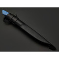 Kappush Knife нож Кезлик КМ011 сталь 440C, рукоять стаб. Дерево синее, стаб. бивень мамонта, латунь