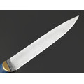 Kappush Knife нож Кезлик КМ011 сталь 440C, рукоять стаб. Дерево синее, стаб. бивень мамонта, латунь