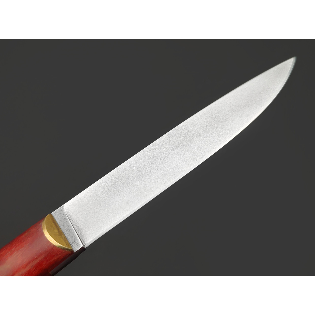 Kappush Knife нож Кезлик КМ008 сталь 440C, рукоять Стабилизированное дерево красное, латунь