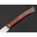 Kappush Knife нож Кезлик КМ008 сталь 440C, рукоять Стабилизированное дерево красное, латунь