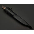 Kappush Knife нож Кезлик КМ005 сталь Х12МФ, рукоять Стабилизированное дерево тёмное, латунь