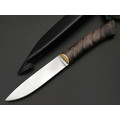 Kappush Knife нож Кезлик КМ005 сталь Х12МФ, рукоять Стабилизированное дерево тёмное, латунь