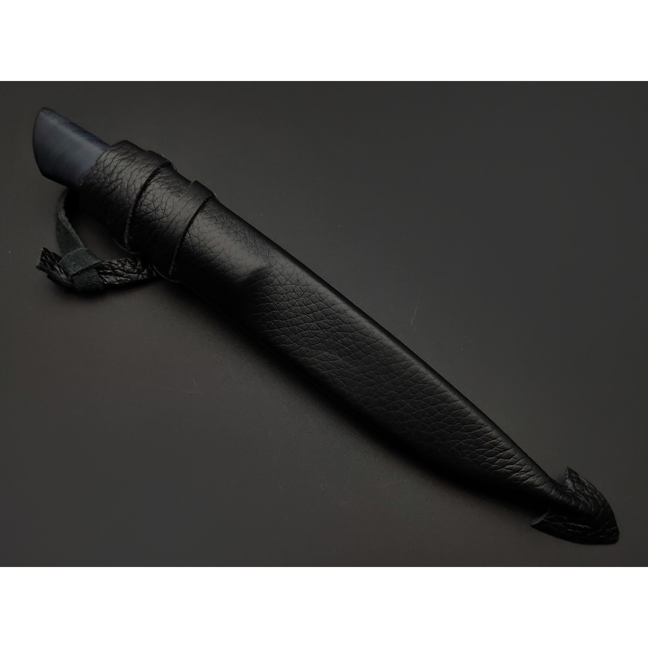 Kappush Knife нож Кезлик КМ004 сталь Х12МФ, рукоять Стабилизированное дерево синее, латунь
