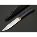 Kappush Knife нож Кезлик КМ004 сталь Х12МФ, рукоять Стабилизированное дерево синее, латунь
