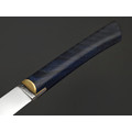 Kappush Knife нож Кезлик КМ004 сталь Х12МФ, рукоять Стабилизированное дерево синее, латунь