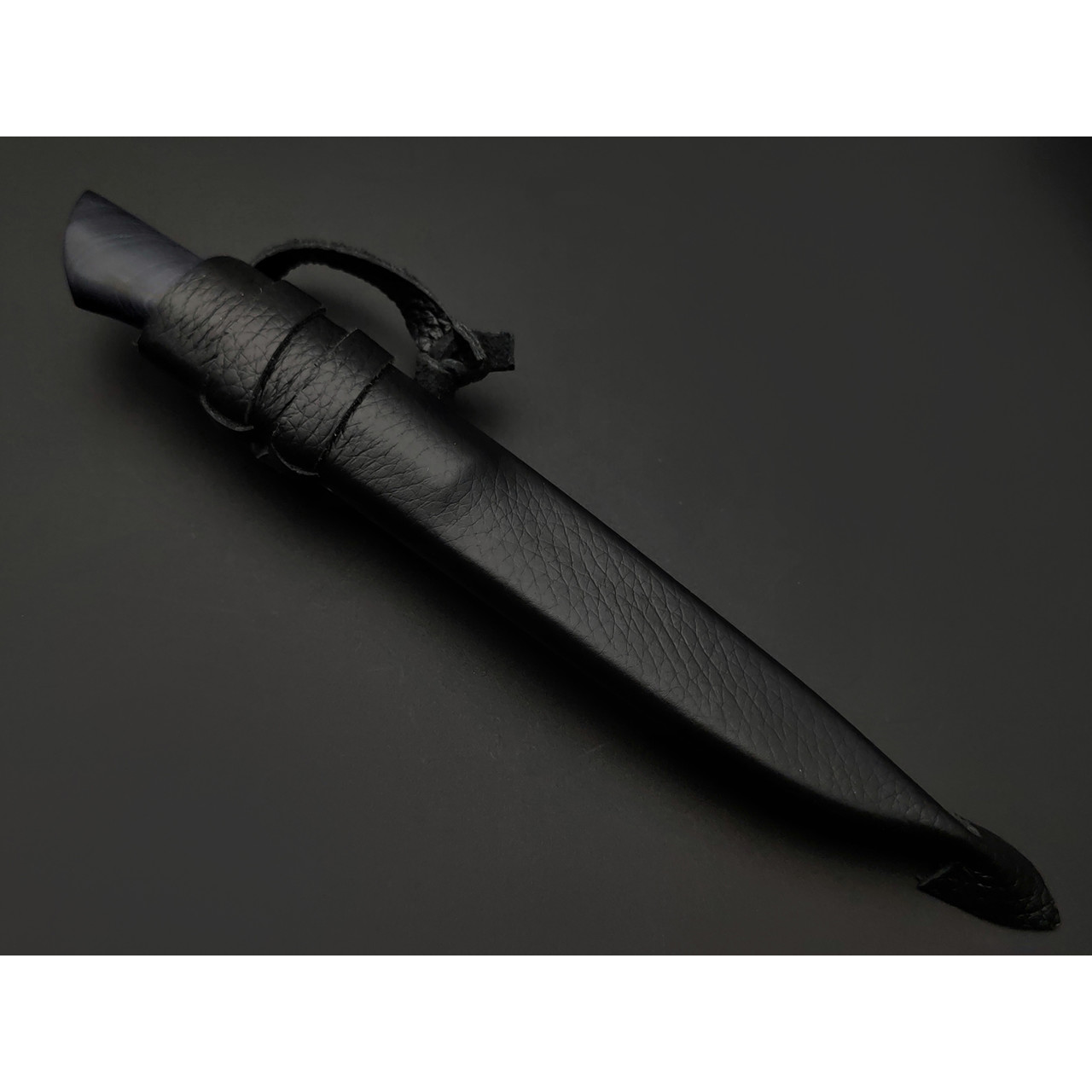 Kappush Knife нож Кезлик КМ004 сталь Х12МФ, рукоять Стабилизированное дерево синее, латунь