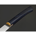 Kappush Knife нож Кезлик КМ009 сталь 440C, рукоять Стабилизированное дерево синее, латунь