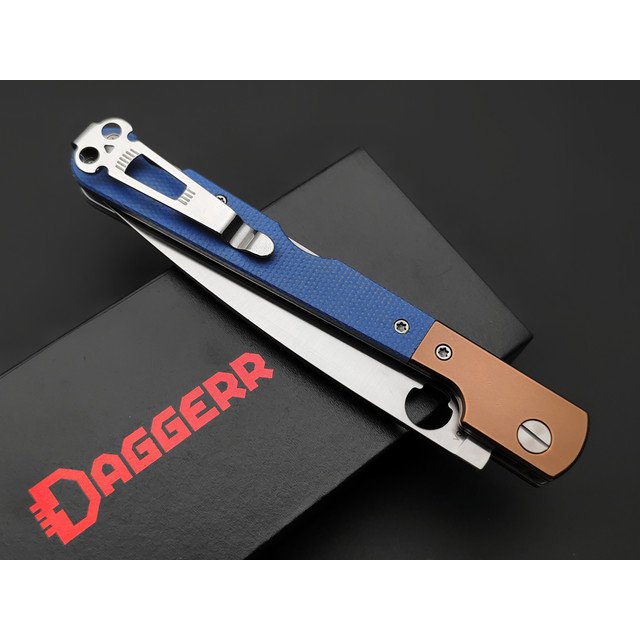 Daggerr нож Corso сталь VG-10 satin, рукоять Micarta blue, steel