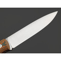BRK нож Бушкрафт сталь N690 satin, спуски конвекс, рукоять G10 orange & green, насечка