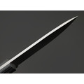 BRK нож Бушкрафт сталь N690 satin, спуски конвекс, рукоять G10 black-grey & green, насечка
