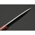 BRK нож Бушкрафт сталь N690 satin, спуски конвекс, рукоять G10 red & green, насечка