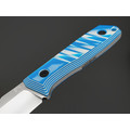BRK нож Шиповник сталь VG-10 bead blast, рукоять G10 blue & white BRK нож Шиповник сталь VG-10 bead blast, рукоять G10 blue & white