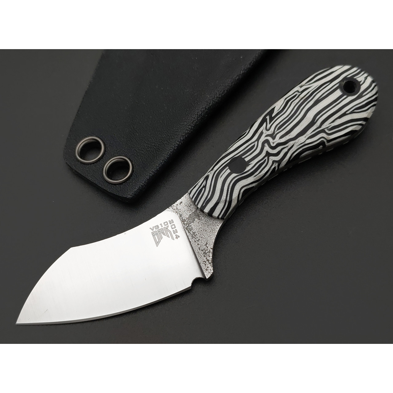 BRK нож Зефирка сталь VG-10, Рукоять G10 chaotic black & white