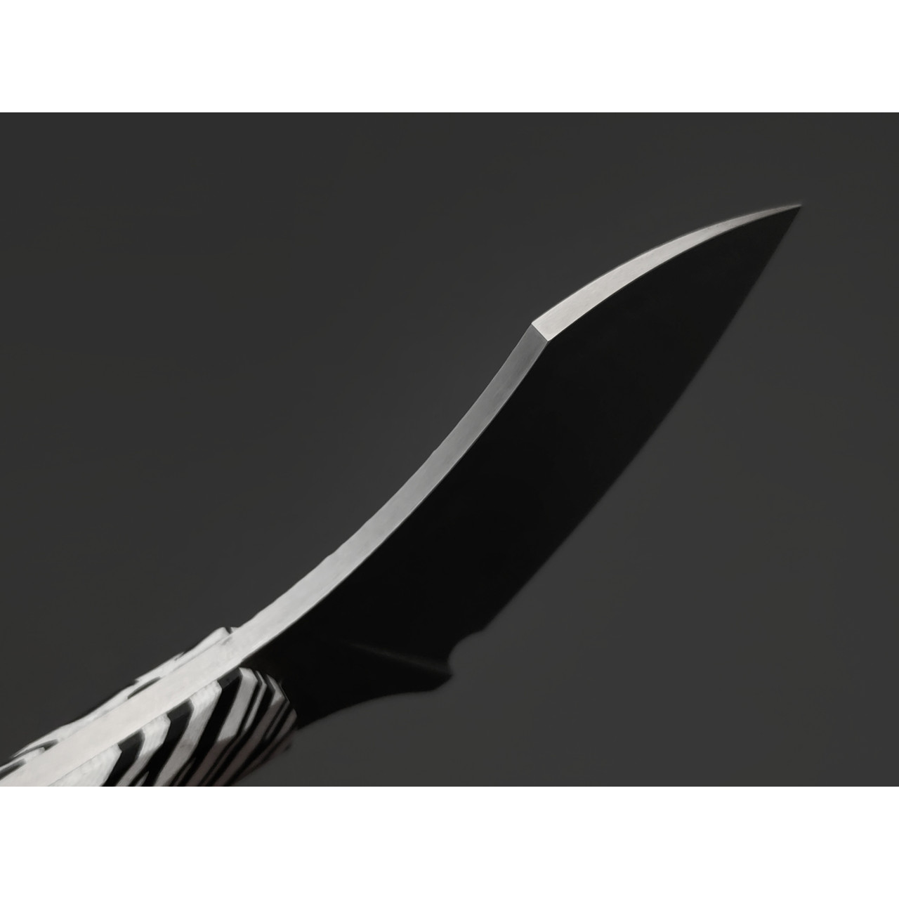 BRK нож Зефирка сталь VG-10, Рукоять G10 chaotic black & white