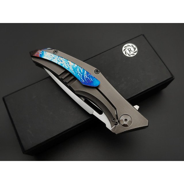 Neyris Knives складной нож Дебу сталь CPM S90V, рукоять Titanium, timascus