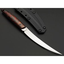 Нейрис нож Перс сталь CPM S125V, рукоять Карбон хаотик красный с медью