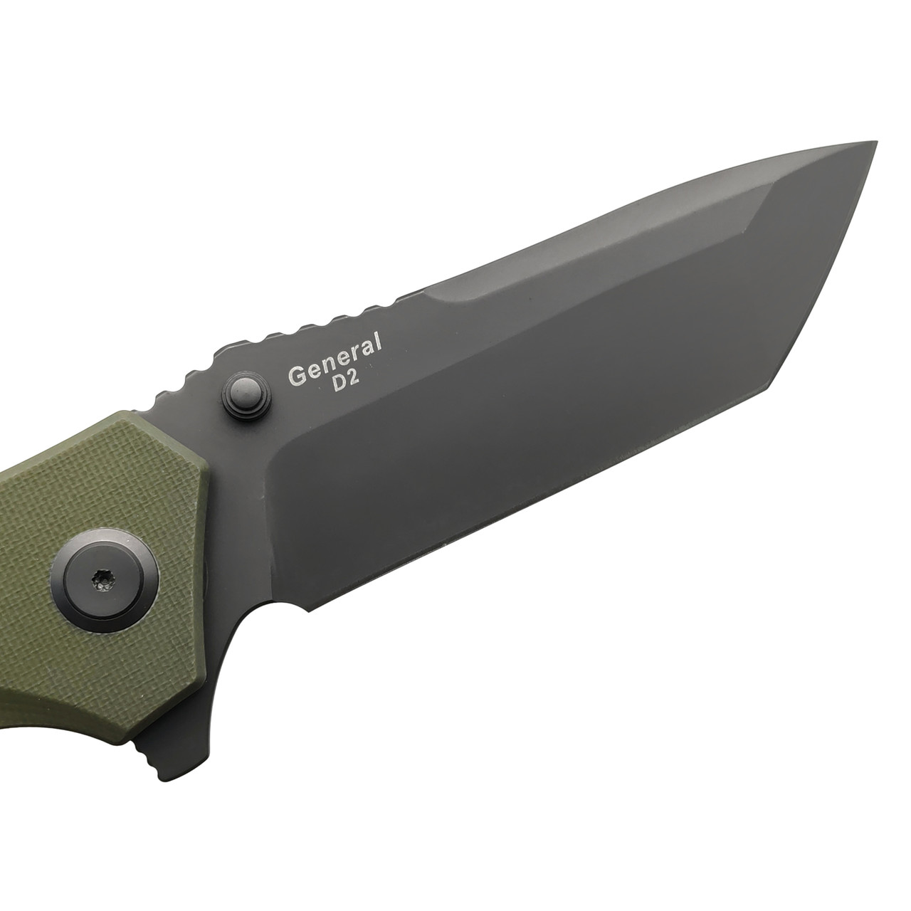 Harnds складной нож General CK7206GN-GT сталь D2 gray titanium, рукоять G10 green
