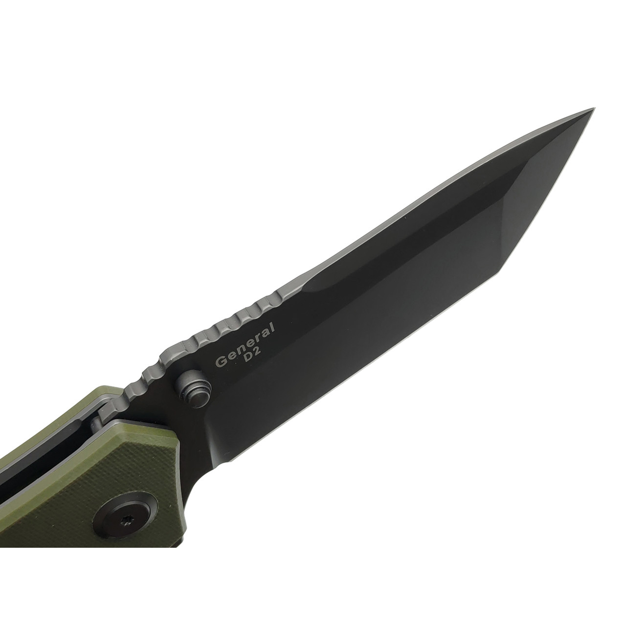 Harnds складной нож General CK7206GN-GT сталь D2 gray titanium, рукоять G10 green