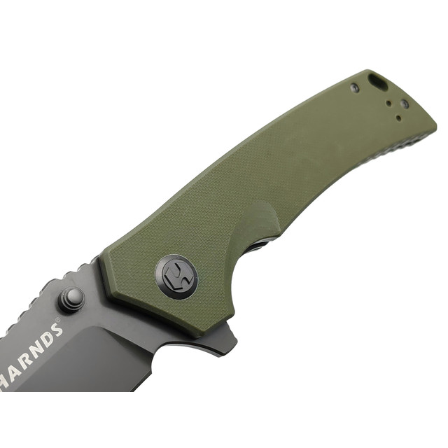 Harnds складной нож General CK7206GN-GT сталь D2 gray titanium, рукоять G10 green