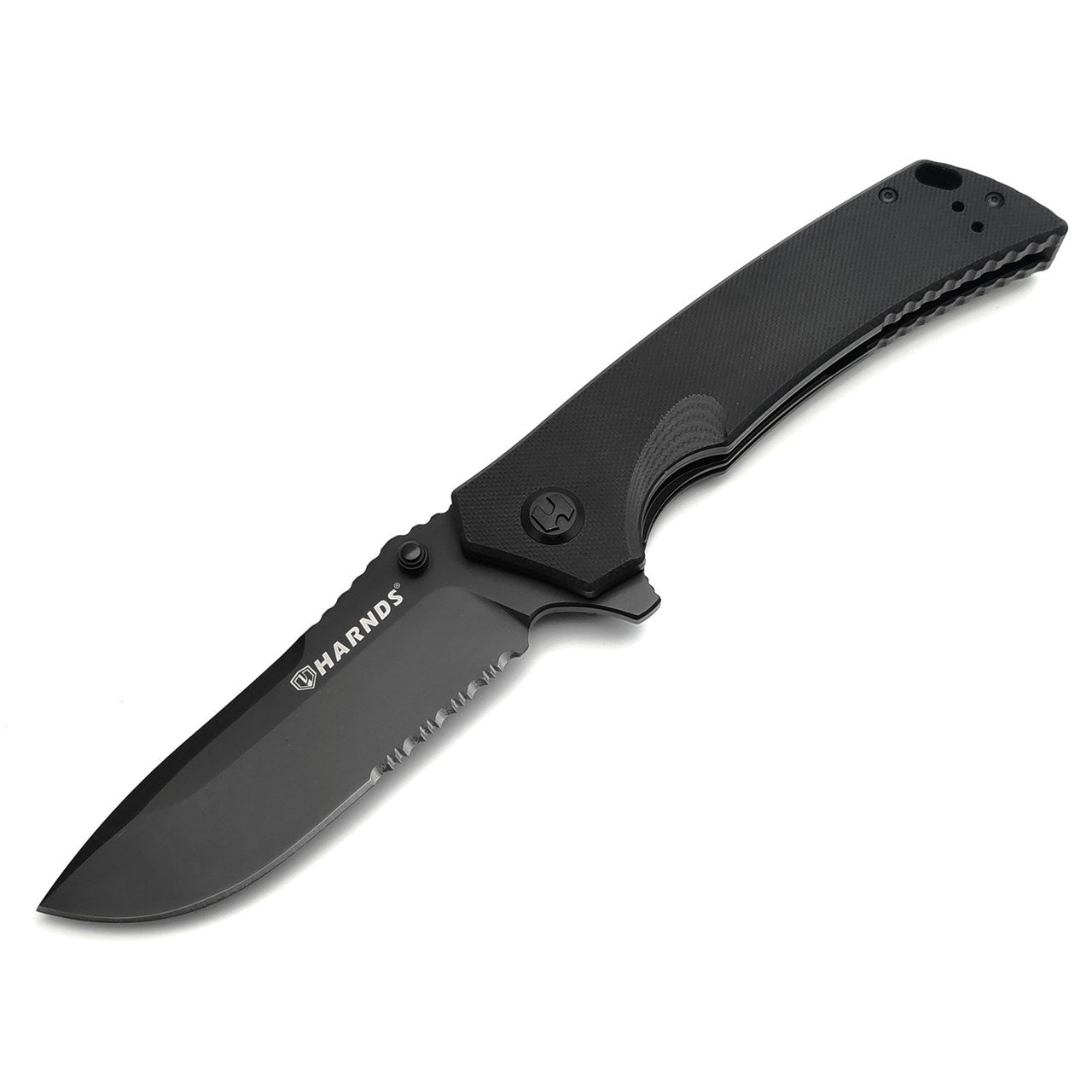 Harnds складной нож Warrior CK7205BK-BT сталь D2 black titanium, рукоять G10 black
