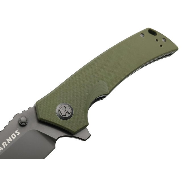 Harnds складной нож Warrior CK7205GN-GT сталь D2 gray titanium, рукоять G10 green
