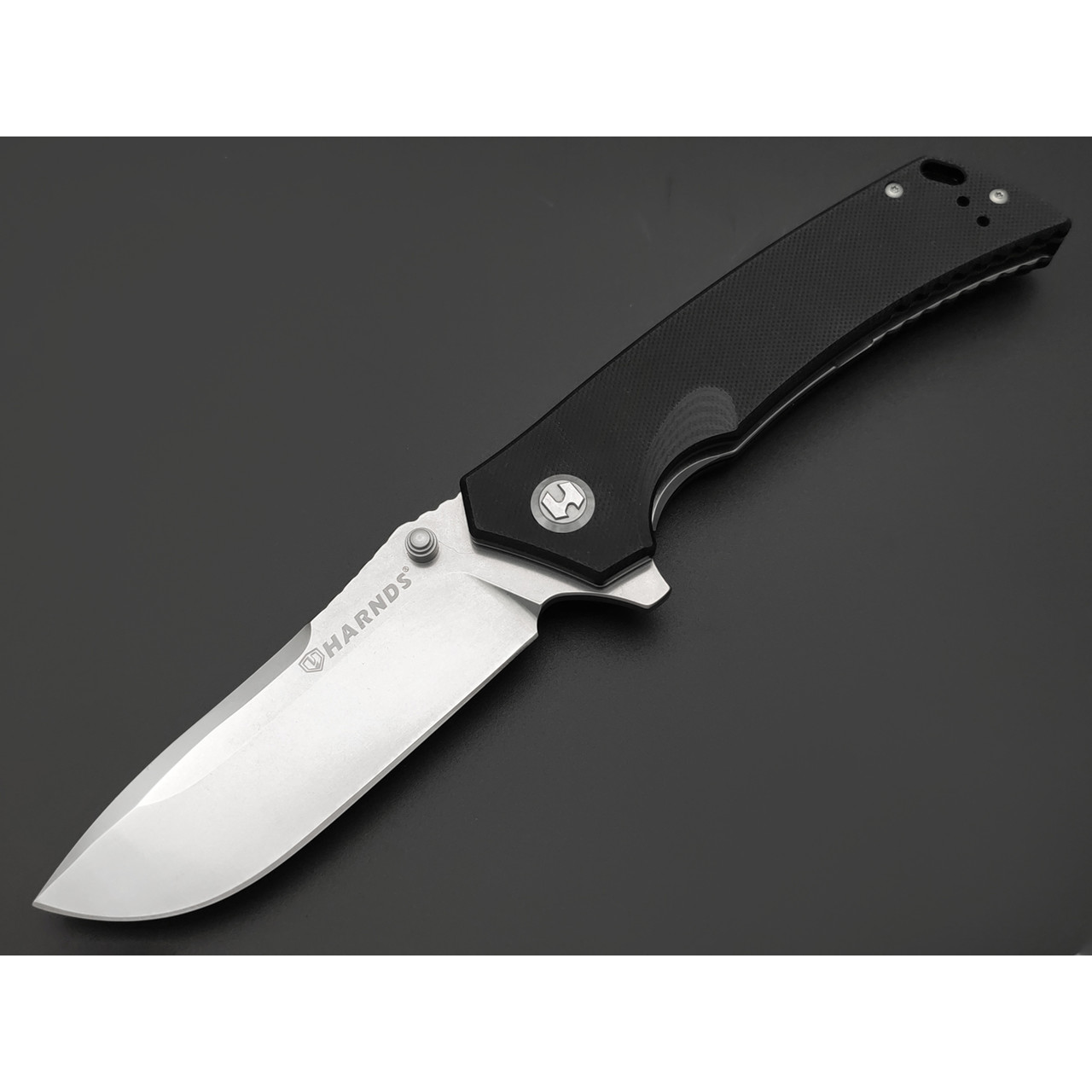 Harnds складной нож Warrior CK7205BK-SW сталь D2 стоунвош, рукоять G10 black
