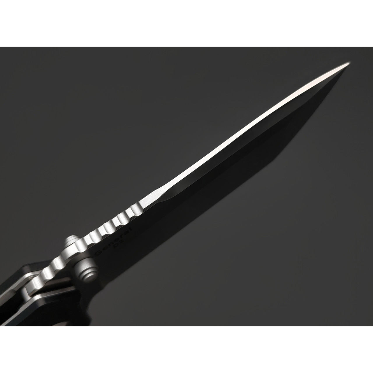 Harnds складной нож General CK7206BK-SW сталь D2 стоунвош, рукоять G10 black