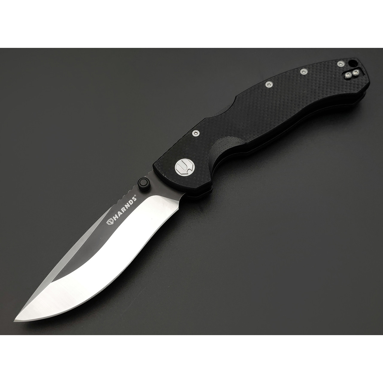 Harnds складной нож Timberwolf CK2701BK-BTS сталь D2 satin & black Ti, рукоять G10 black