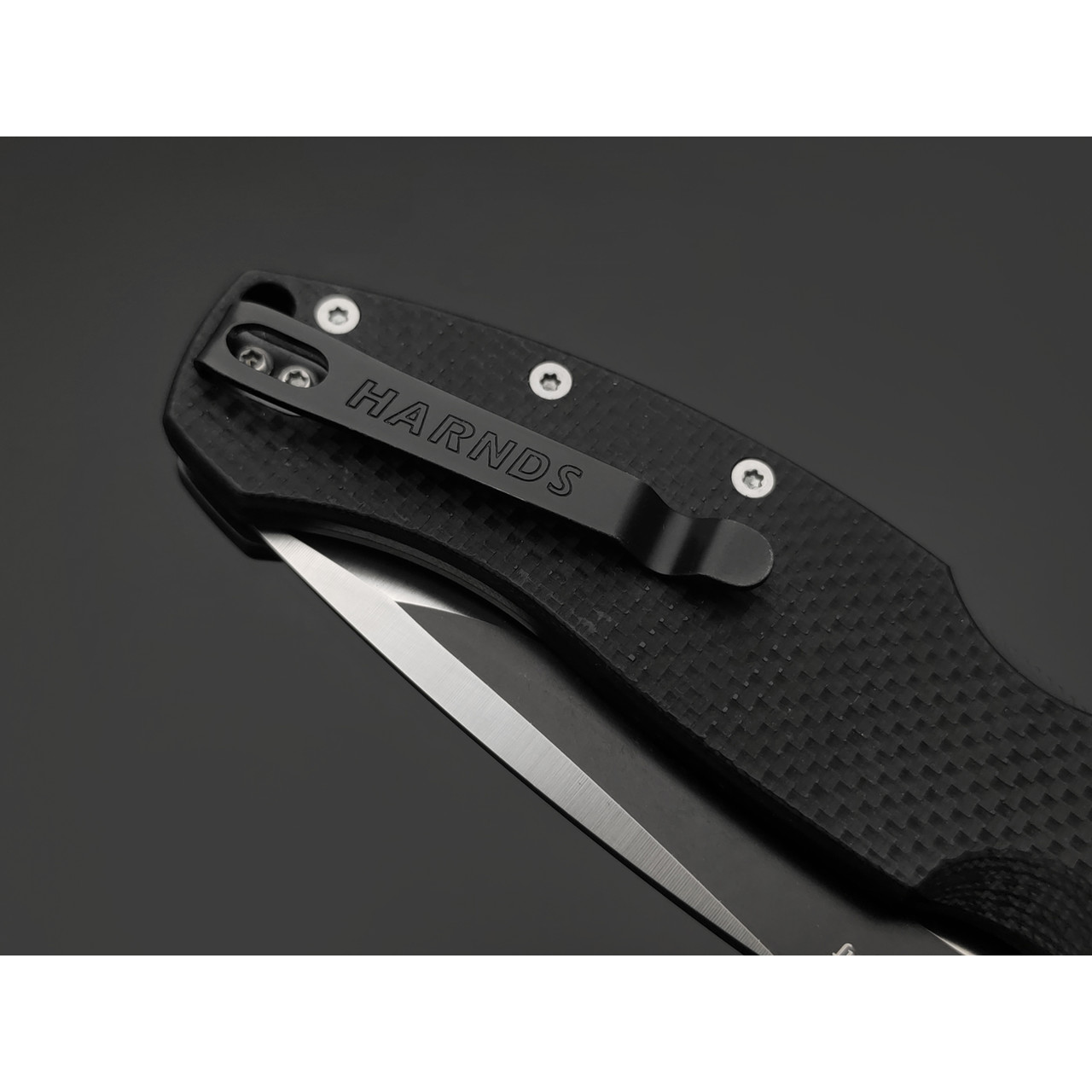 Harnds складной нож Timberwolf CK2701BK-BTS сталь D2 satin & black Ti, рукоять G10 black