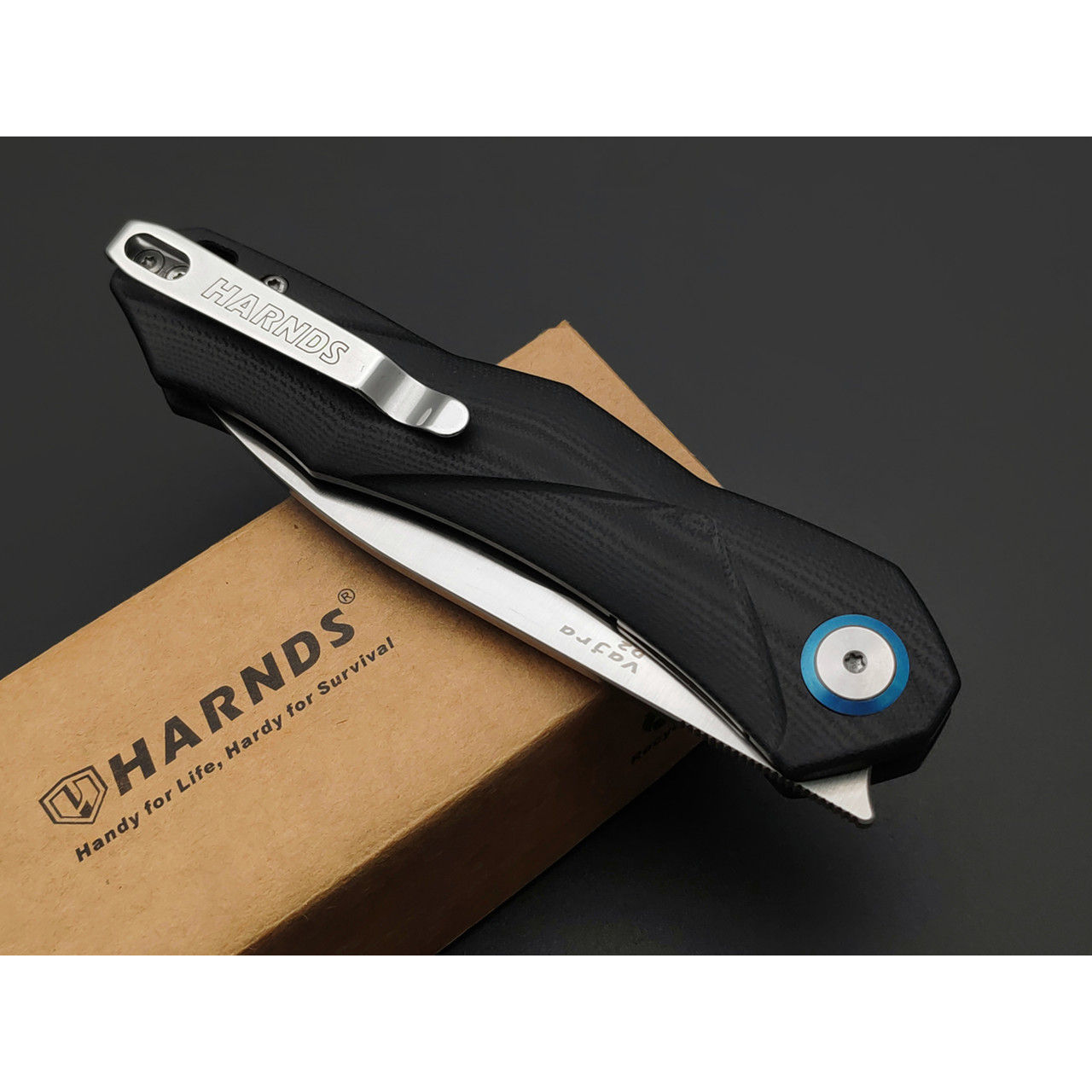 Harnds складной нож Timberwolf CK2701BK-SWS сталь D2 satin & sw, рукоять G10 black