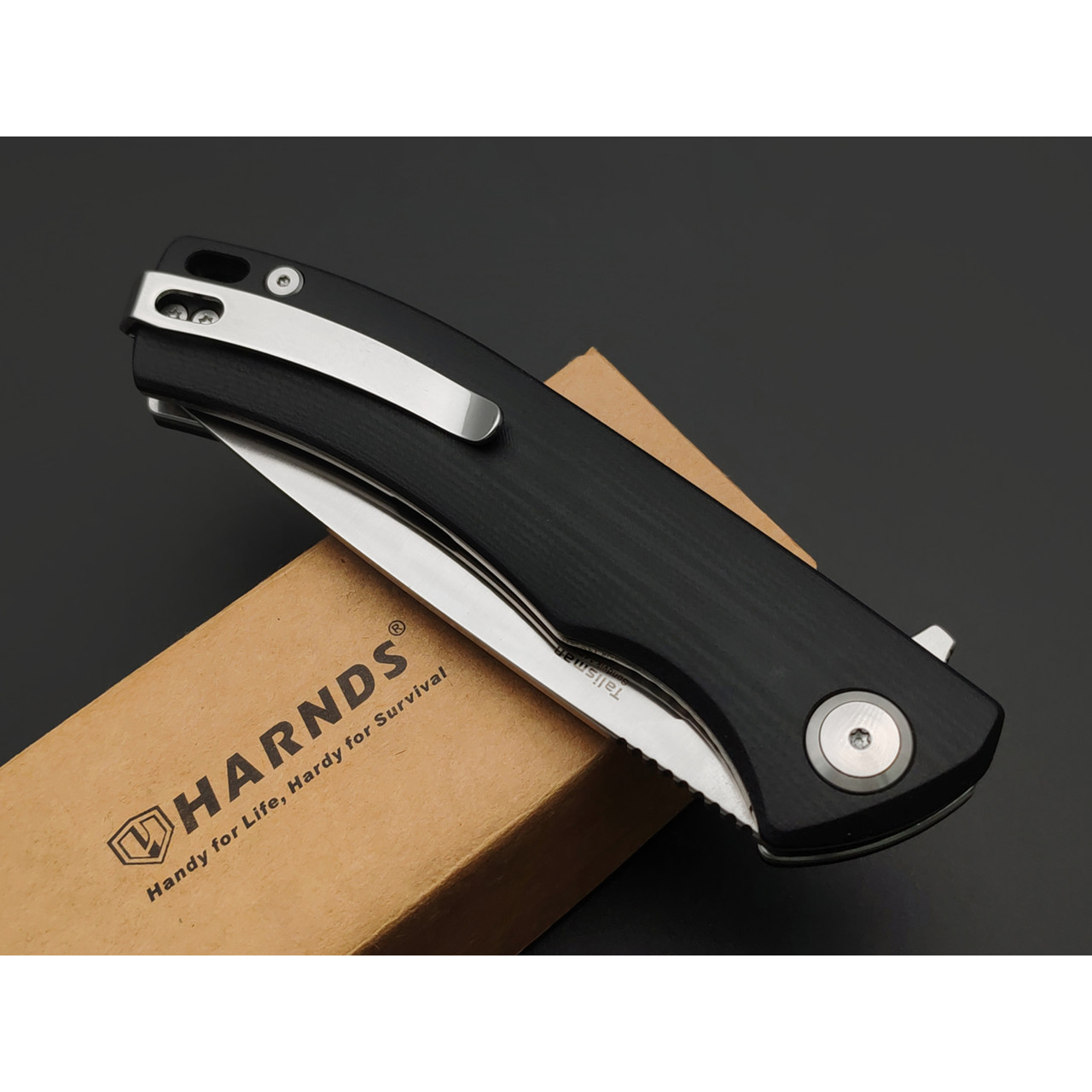 Harnds складной нож Talisman CK9168BK-S сталь 14C28N satin, рукоять G10 black