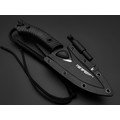 Tonife нож Explorer Black HKT4021BK-BTS сталь 8Cr14MoV black titanium, рукоять GRN