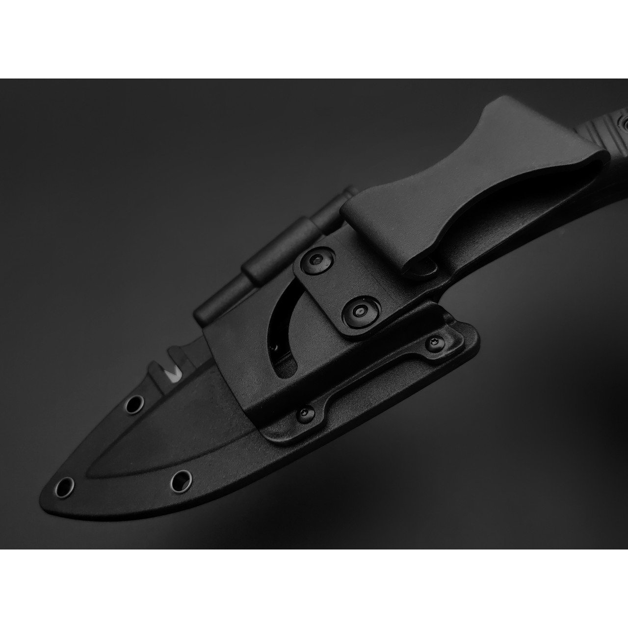 Tonife нож Explorer Black HKT4021BK-BTS сталь 8Cr14MoV black titanium, рукоять GRN
