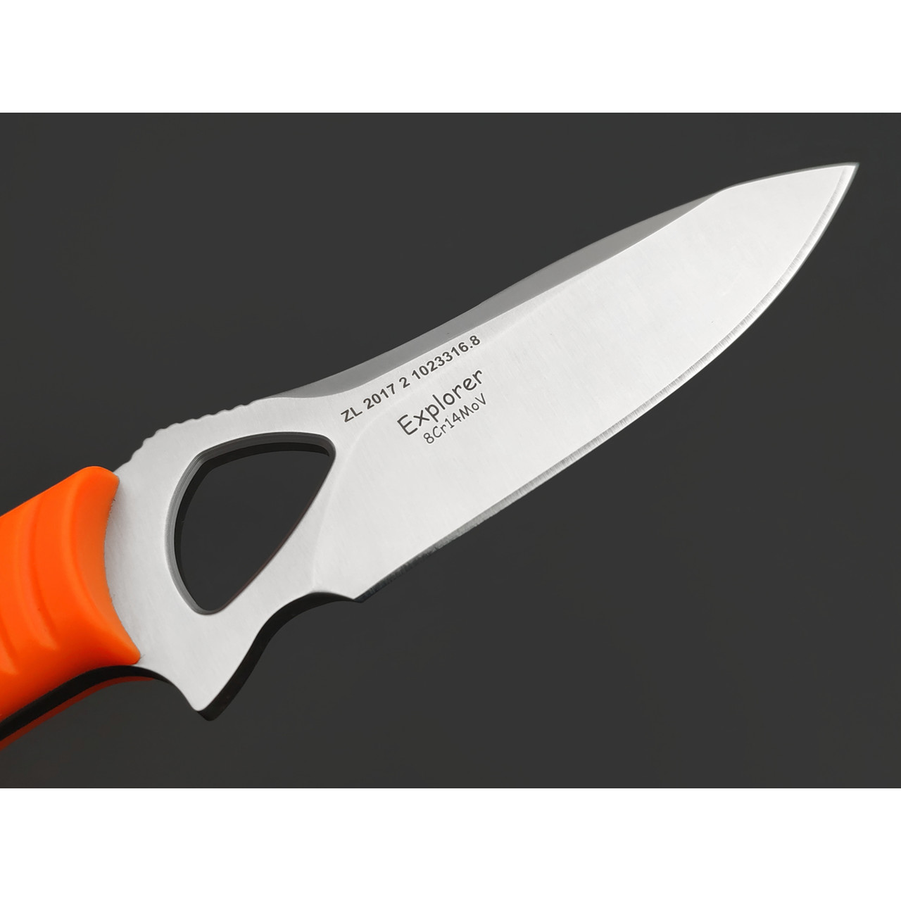 Tonife нож Explorer Orange HKT4021OG-S сталь 8Cr14MoV стоунвош, рукоять GRN