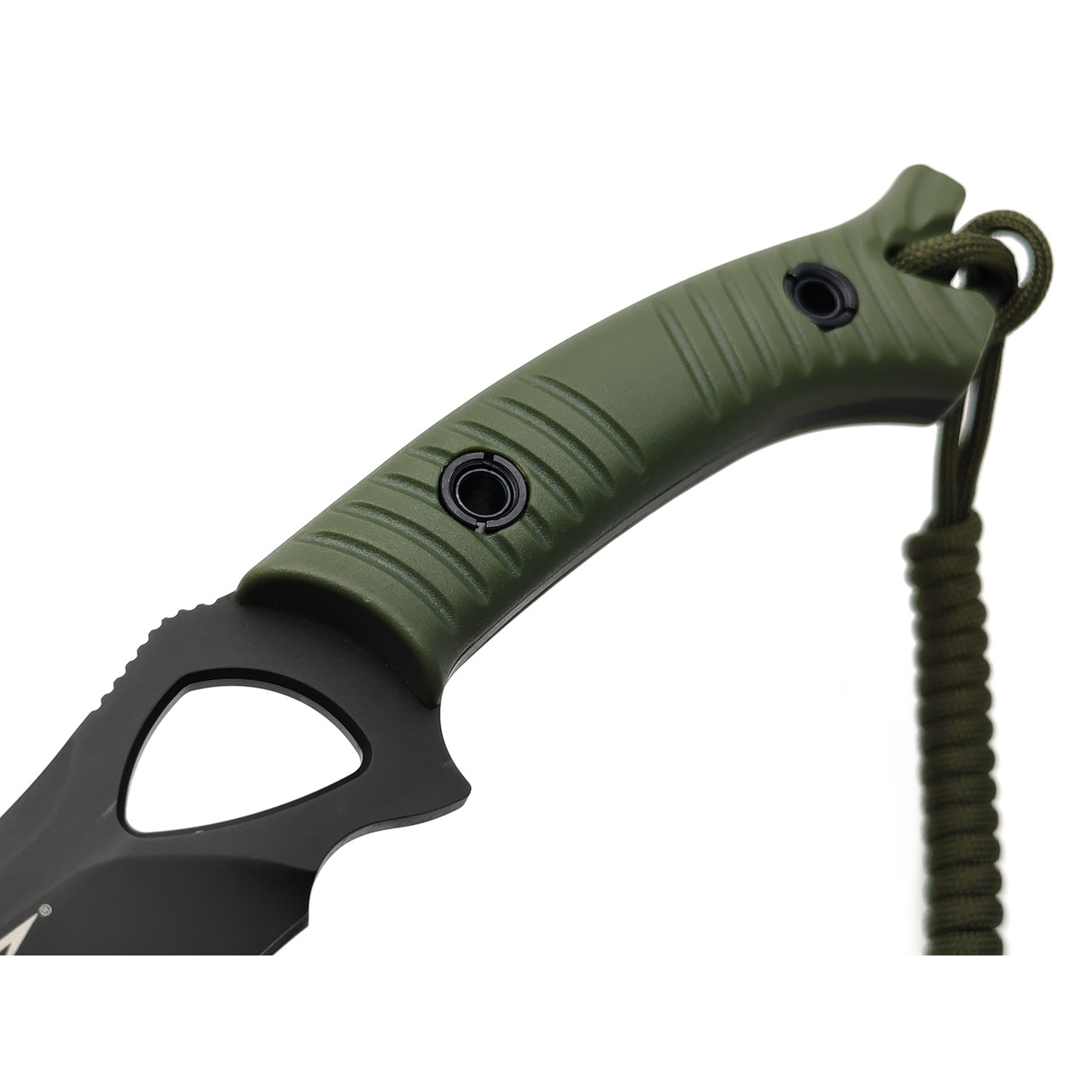 Tonife нож Explorer Green HKT4021GN-BT сталь 8Cr14MoV black titanium, рукоять GRN