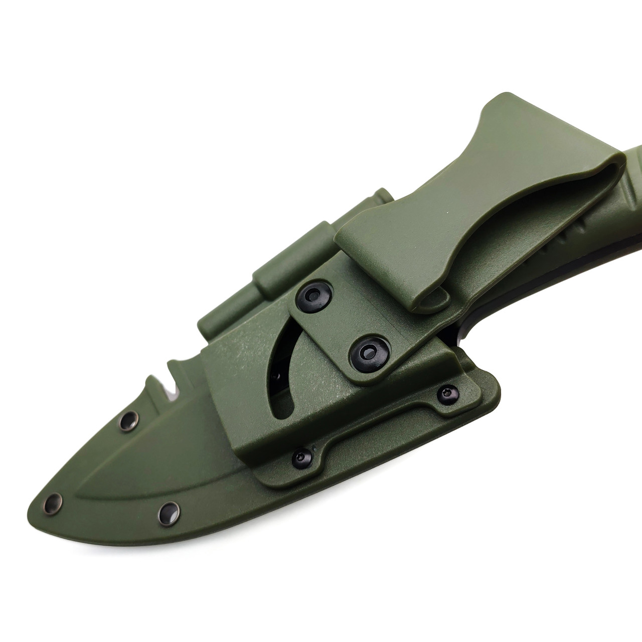 Tonife нож Explorer Green HKT4021GN-BT сталь 8Cr14MoV black titanium, рукоять GRN