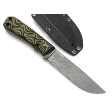 Волчий Век нож Messer сталь D2 WA асфальт, рукоять Micarta black & yellow