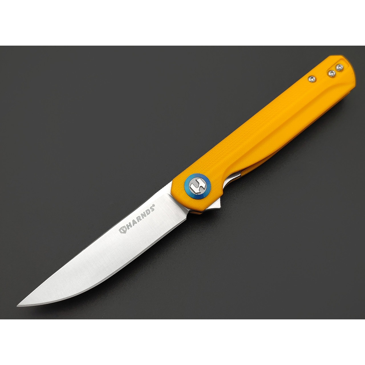 Harnds складной нож Wind CK9200YE-S сталь 14C28N satin, рукоять G10 yellow
