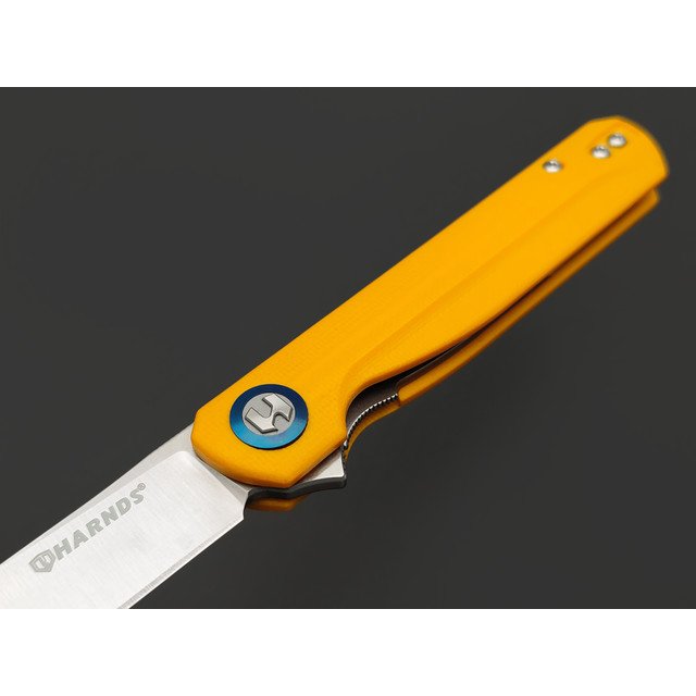 Harnds складной нож Wind CK9200YE-S сталь 14C28N satin, рукоять G10 yellow