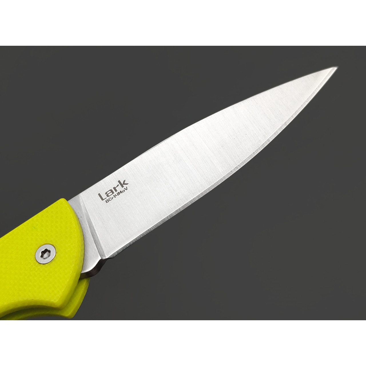 Harnds складной нож Lark CK1101FG сталь 8Cr14MoV satin, рукоять G10 lime