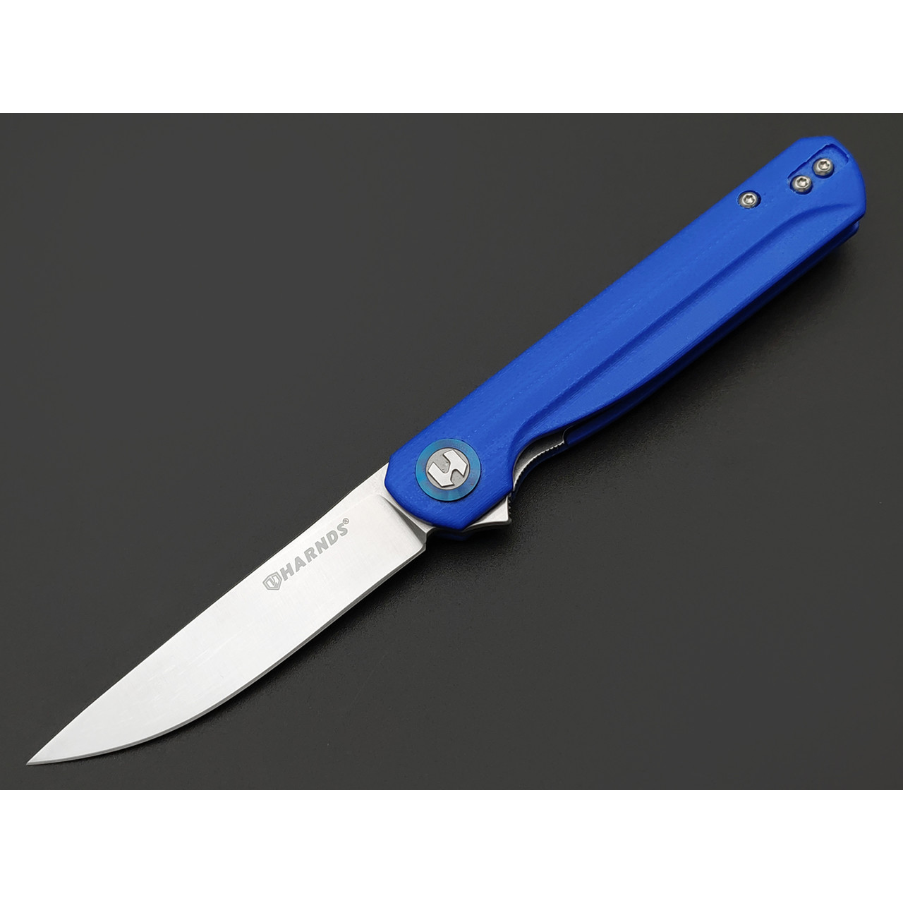 Harnds складной нож Wind CK9200BU-S сталь 14C28N satin, рукоять G10 blue