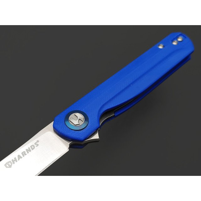 Harnds складной нож Wind CK9200BU-S сталь 14C28N satin, рукоять G10 blue