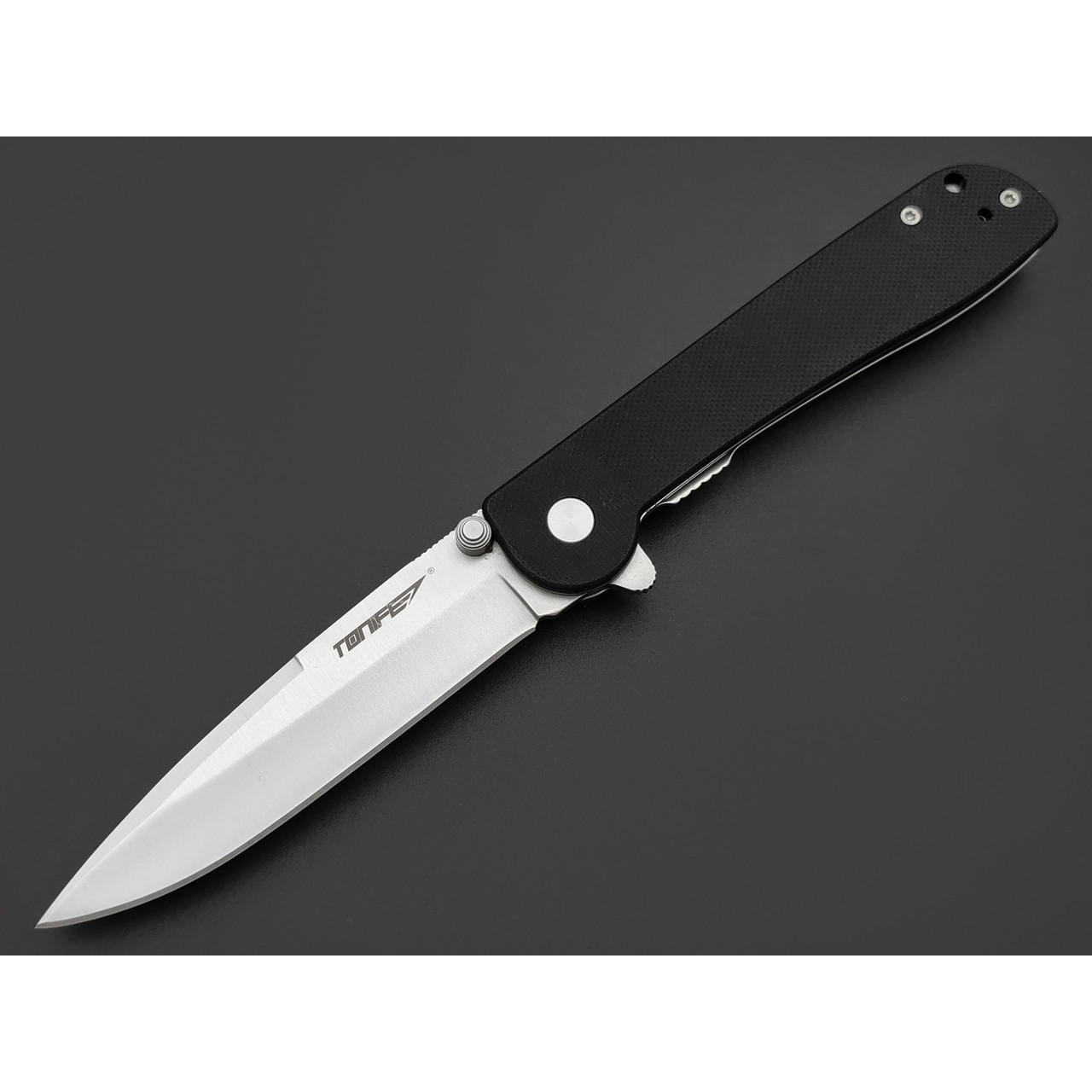 Tonife складной нож Guiding Star CKT9182BK-S сталь 8Cr14MoV satin, рукоять G10 black