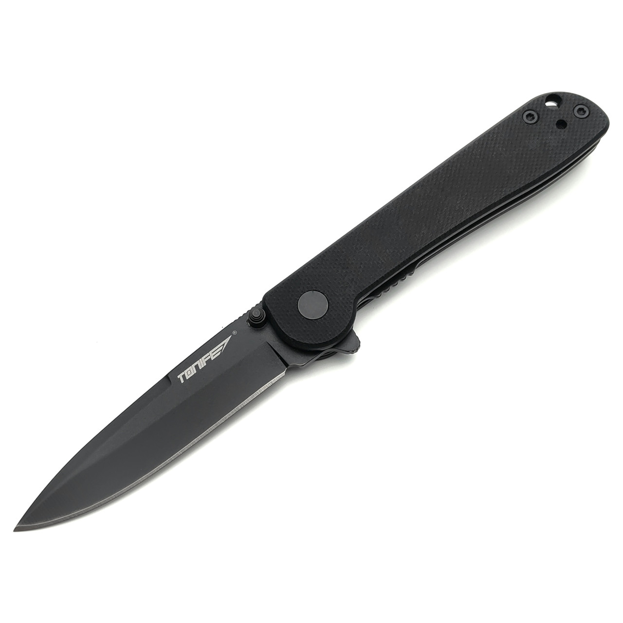 Tonife складной нож Rising Star CKT9202BK-BT сталь 8Cr14MoV black titanium, рукоять G10 black