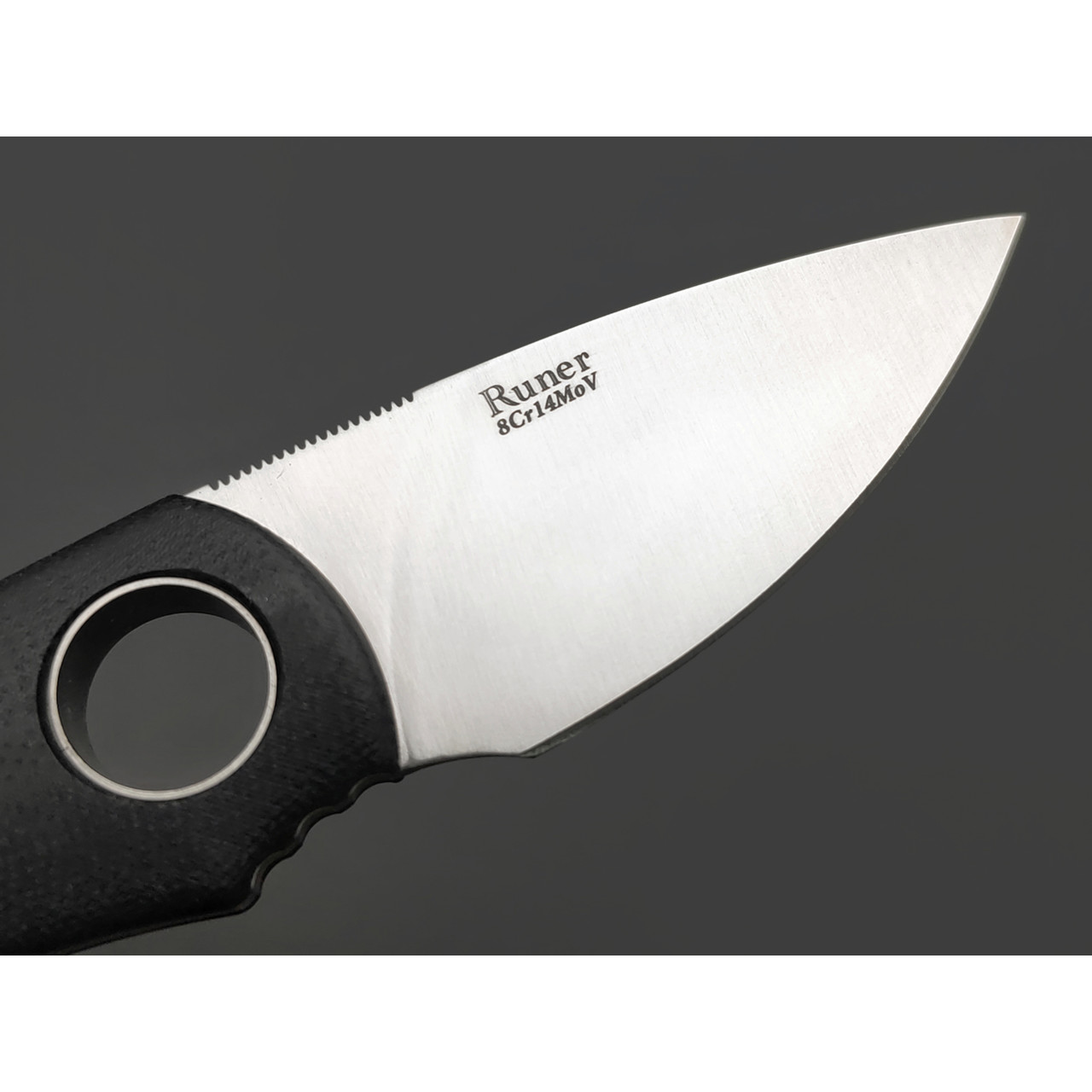 Tonife нож Runer HKT2021BK-S сталь 8Cr14MoV satin, рукоять G10 black