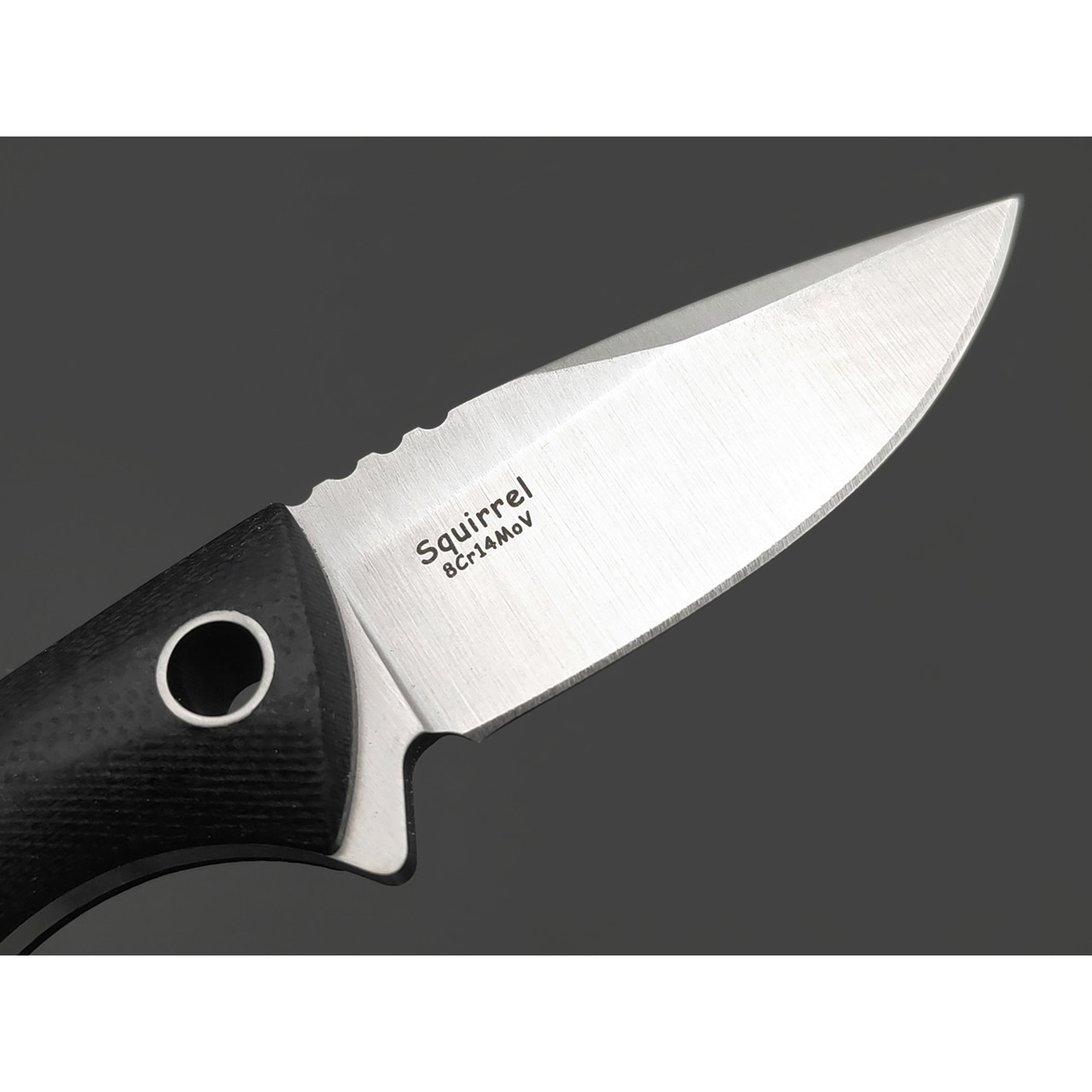 Tonife нож Squirrel HKT2018BK-S сталь 8Cr14MoV satin, рукоять G10 black