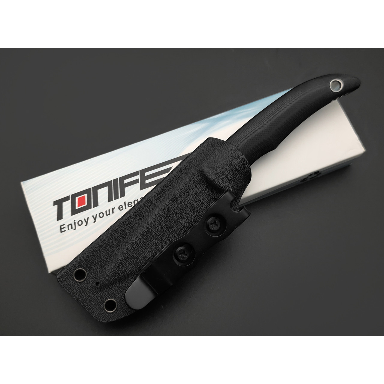 Tonife нож Nova HKT2019BK-S сталь 8Cr14MoV satin, рукоять G10 black