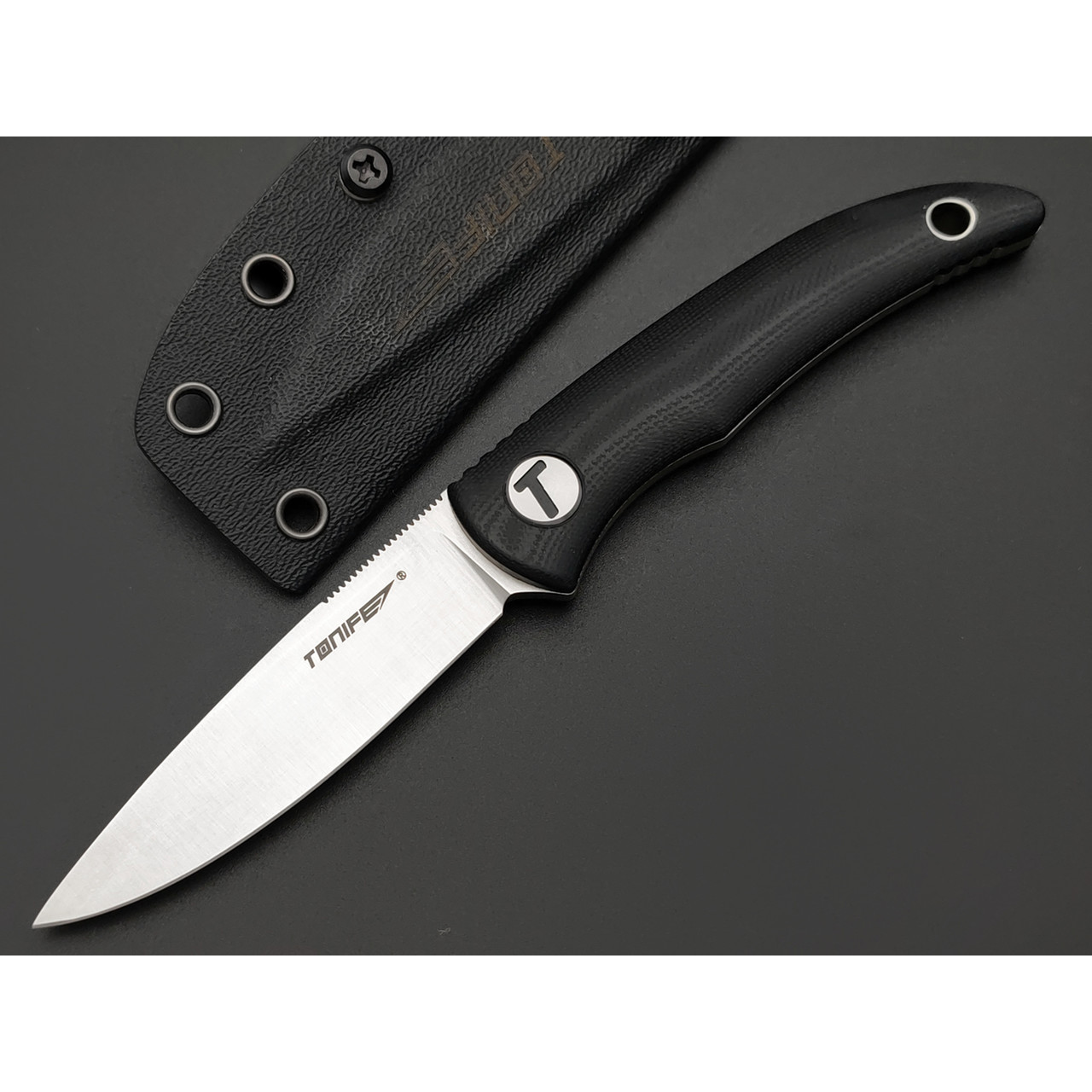 Tonife нож Nova HKT2019BK-S сталь 8Cr14MoV satin, рукоять G10 black